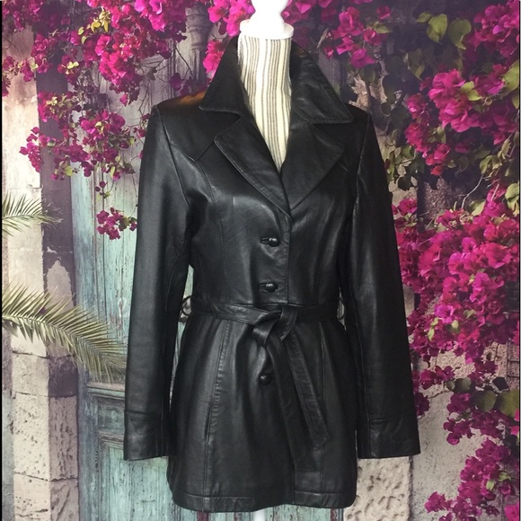 Free People Jackets & Blazers - Black Butter soft Napa Leather jacket belted